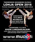 LohjaOpen 2016 SM-Ranking kilpailut ja avoin liikesarjaleiri.