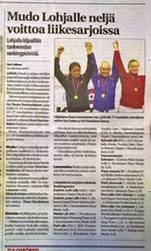 Länsi-Uusimaa 15.3.2016 Urheilusivuilla