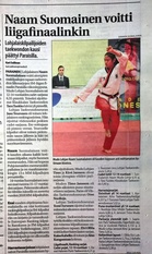 Länsi-Uusimaa kirjoitti kilpailuista 29.11.2016